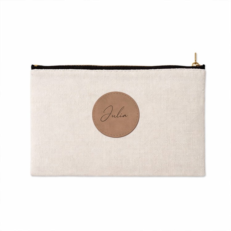 Imienna kosmetyczka z eco materialu