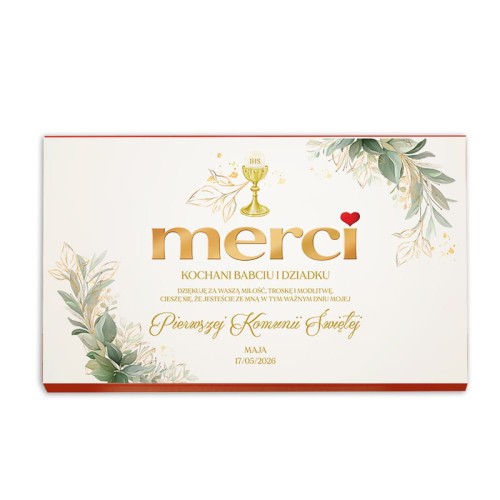 Personalizowana bombonierka dla dziadków.