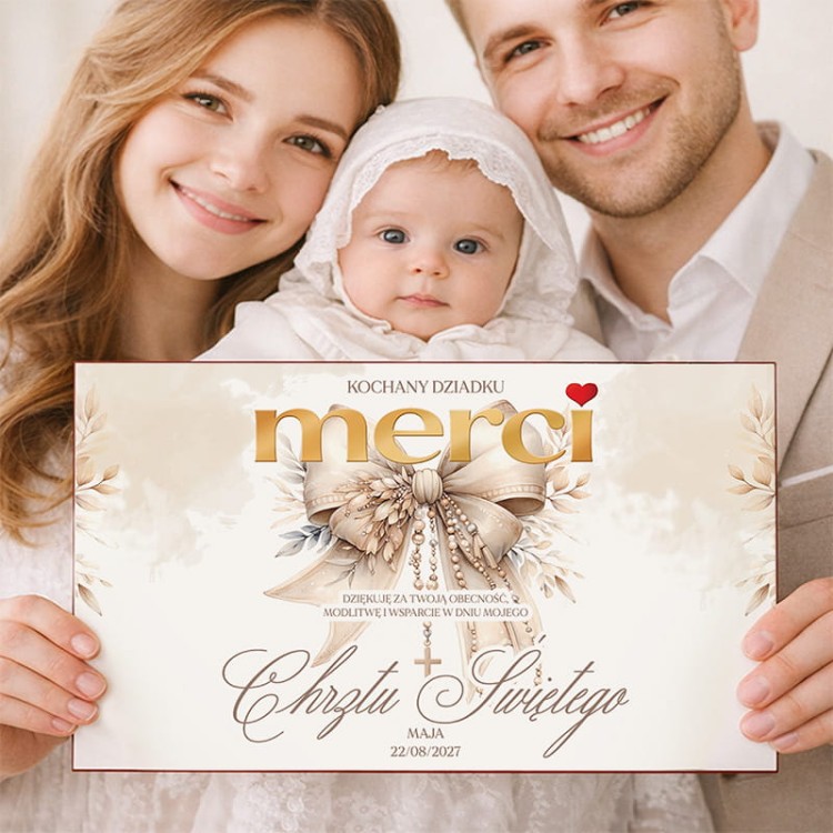 Personalizowane opakowanie merci dedykacją dla Babci