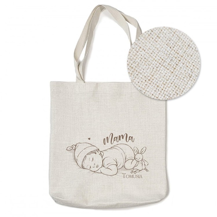 Personalizowana torba dla świeżo upieczonej mamy.