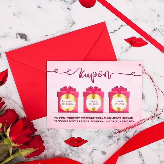 ZDRAPKA na Walentynki niespodzianka dla ukochanej osoby