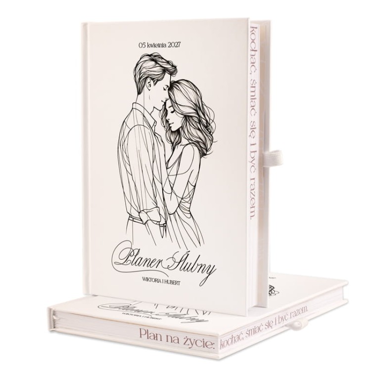 Ślubny planer z minimlistyczną okładką