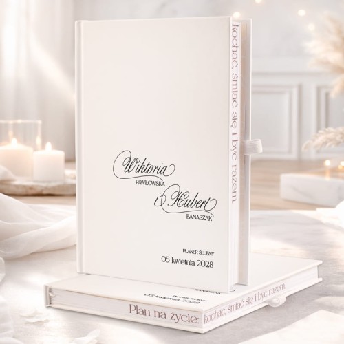 Minimalistczny organizer weselny