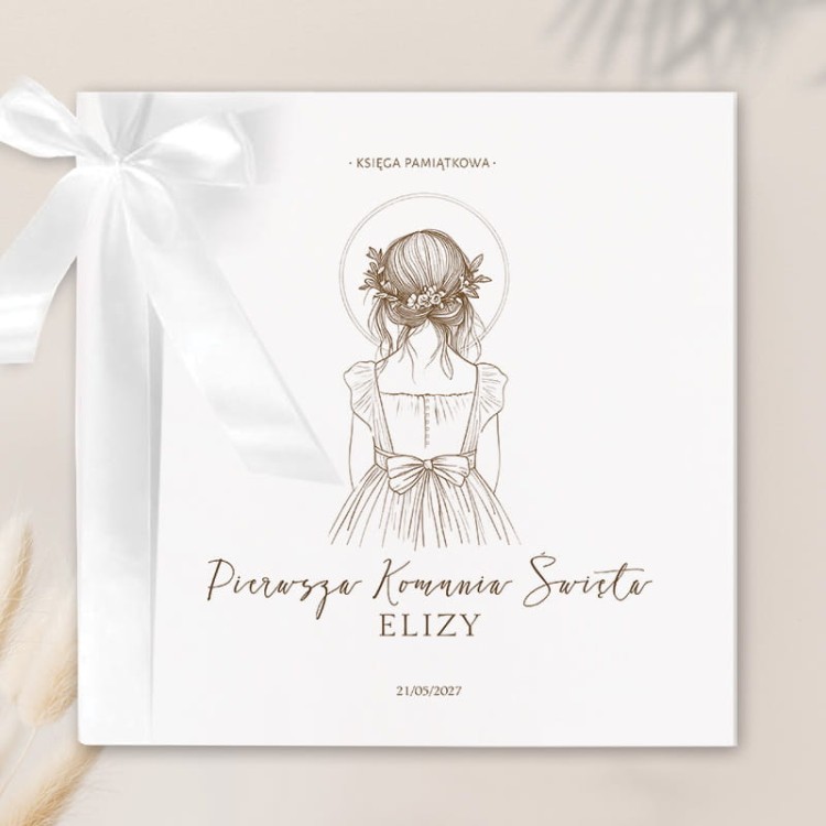 Personalizowana Księga Pamiątkowa na Komunię Świętą – elegancki prezent dla dziecka.jpg