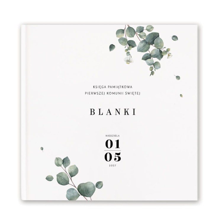ksiega-komunijna-personalizowana-kwadratowa-z-wzorem-eukaliptusa-Prezent-dla-dziecka-komunijnego.jpg