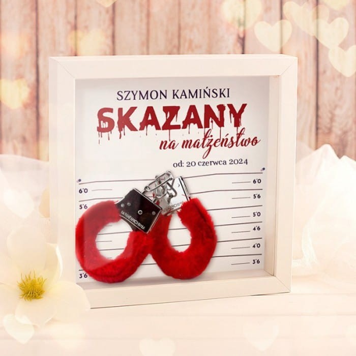 SKARBONKA 3D śmieszny prezent na wieczór kawalerski Skazany