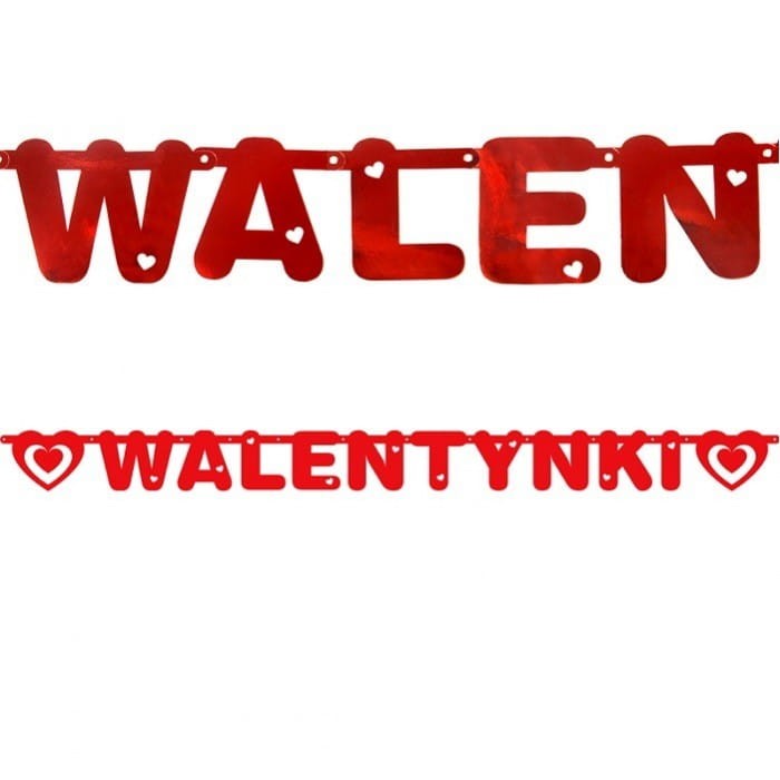 BANER walentynkowy dekoracja na Walentynki