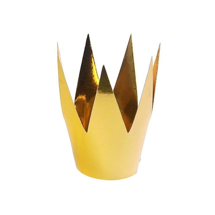 Korony mini ZŁOTA 6cm 3szt