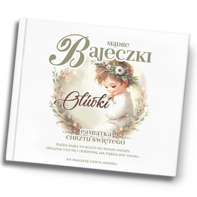 Personalizowana książka z bajkami z barwionymi brzegami.