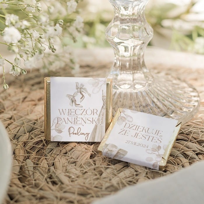 CZEKOLADKI słodki poczęstunek dla gości Wieczór Panieński w plenerze 10szt