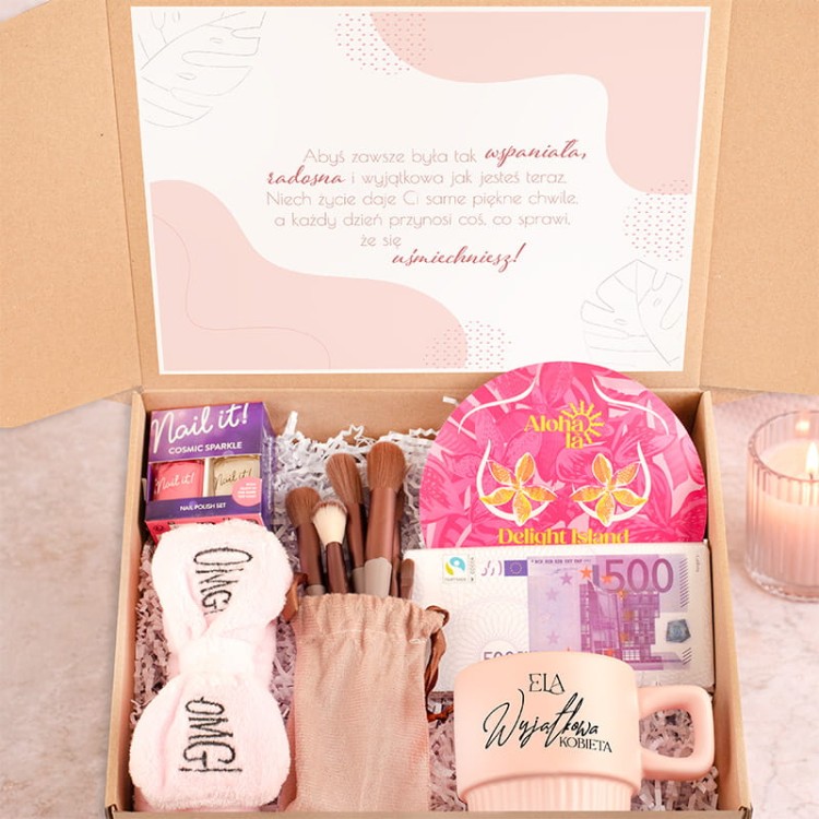 Box prezentowy dla kobiety.