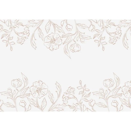 Fizelinowa dekoracja w kwiatowy wzór