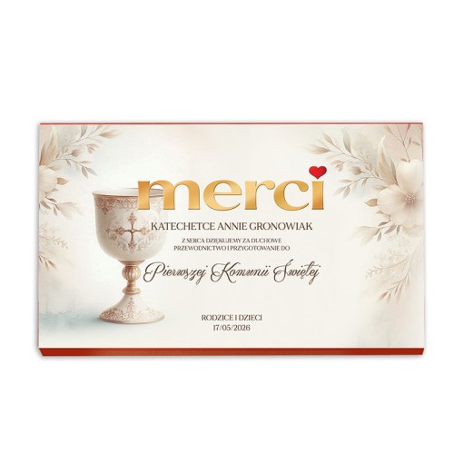 Podziękowania dla katachetki na Komunię.