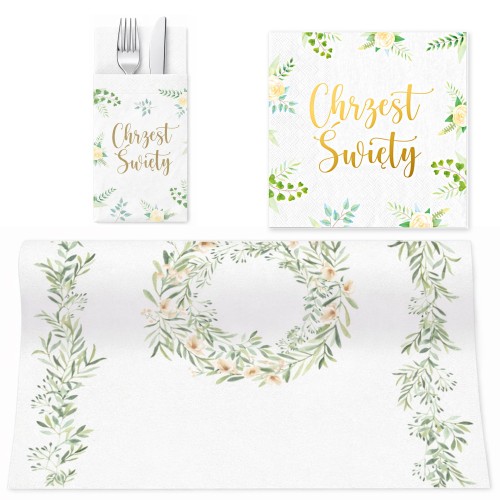 Zestaw dekoracyjny na chrzest