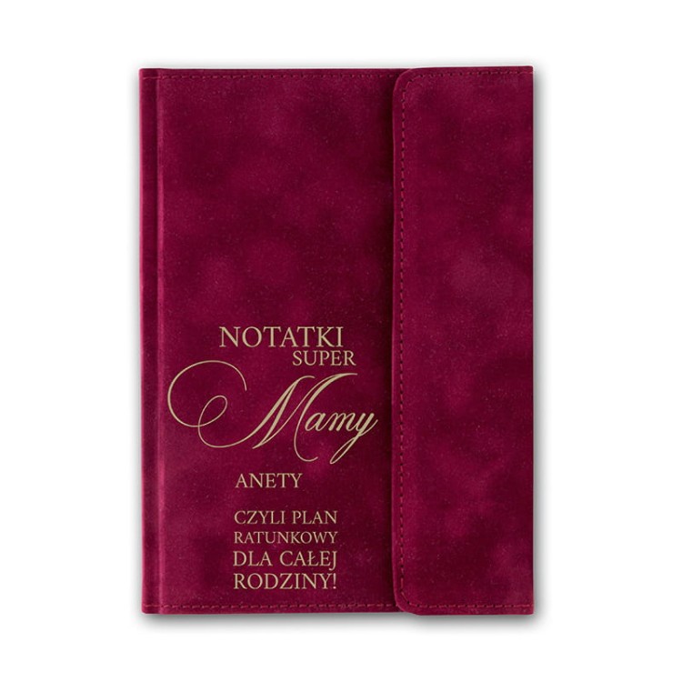 Welurowy notes na Dzień Mamy