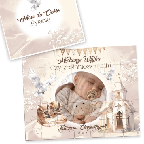 PUZZLE z zapytaniem o bycie rodzicem chrzstnym