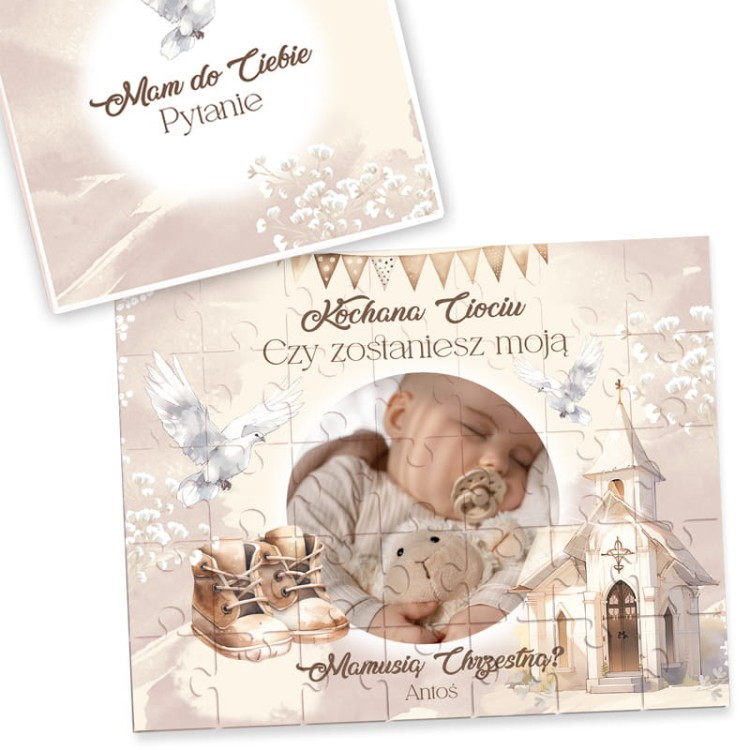 Puzzle dla matki chrzestnej zapytanie personalizowane