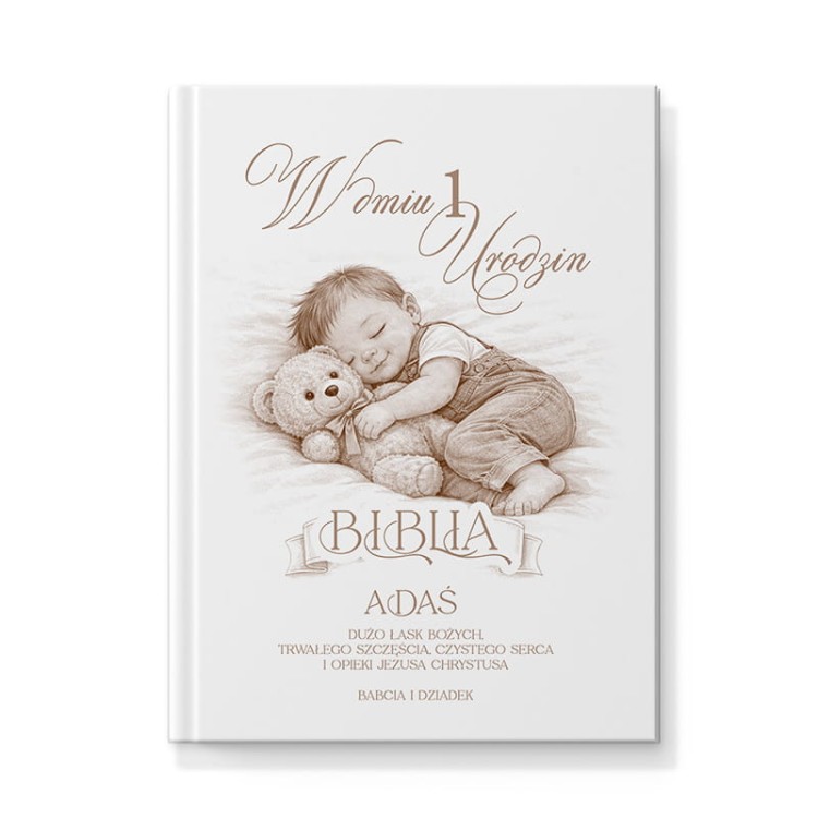 Personalizowana pamiątka dla dziecka na roczek.