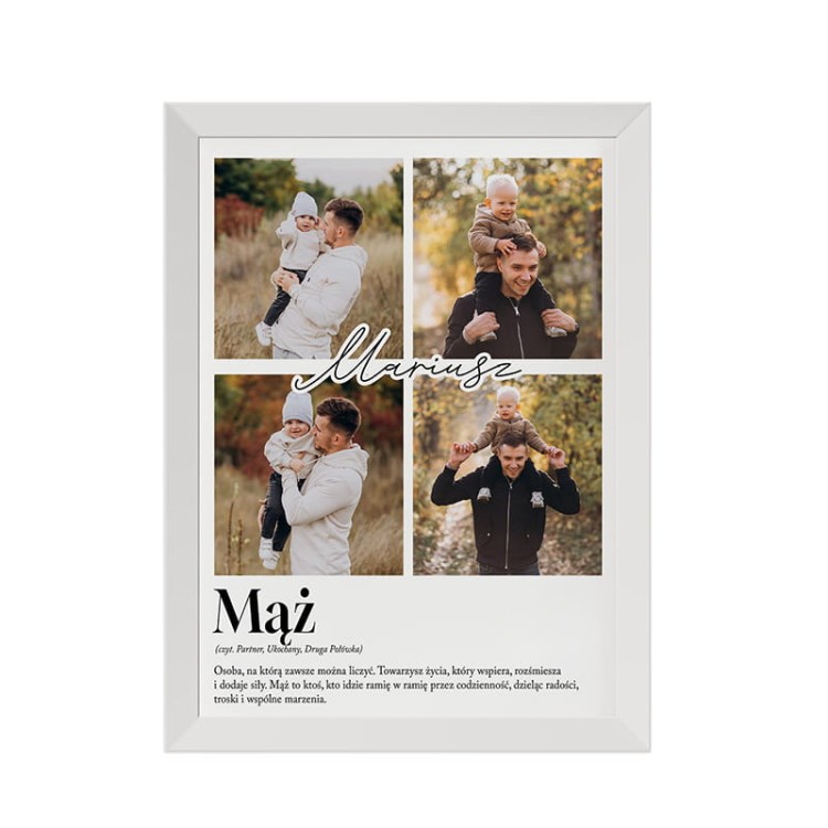 Personalizowany prezent dla męża z imieniem.