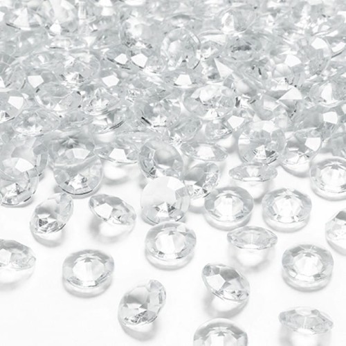 DIAMENCIKI dekoracyjne BEZBARWNE 100szt