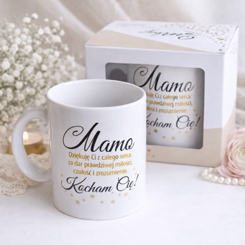 Kubek na dzień mamy w pudełku