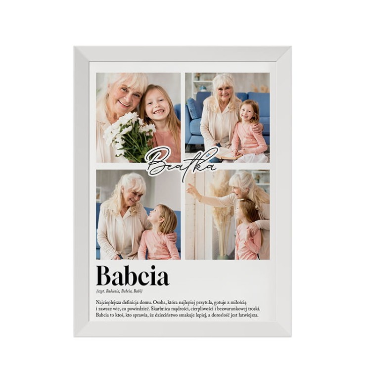 Fotoplakat z definicją dziadka i babci.