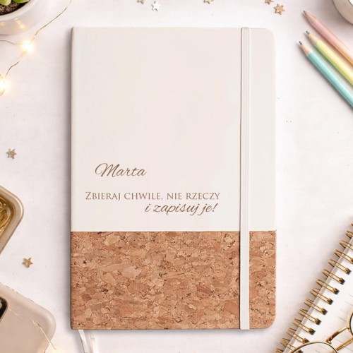 Personalizowany notatnik na wspomnienia.
