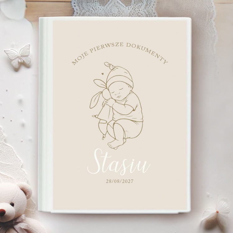 Organizer na pierwsze dokumenty dziecka z personalizacją.