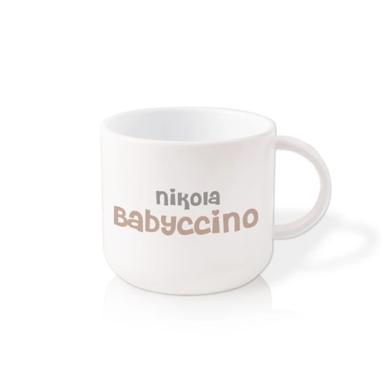 Kubek dla dziecka z imieniem w minimalistycznym designie.