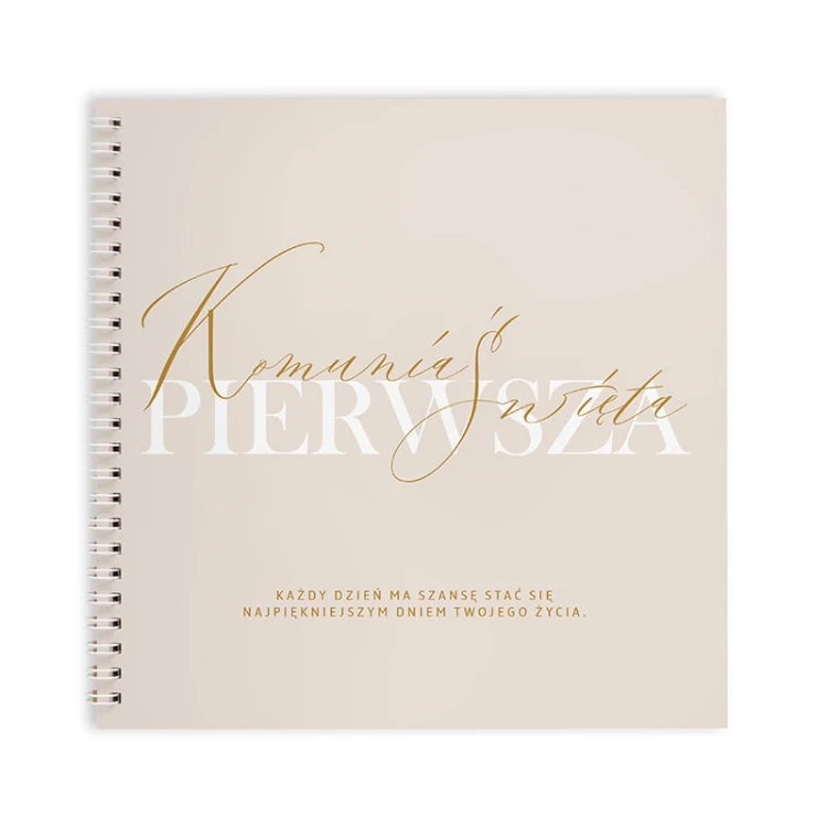 Księga z ankietami jako atrakcja i zabawę na Komunię dla gości.