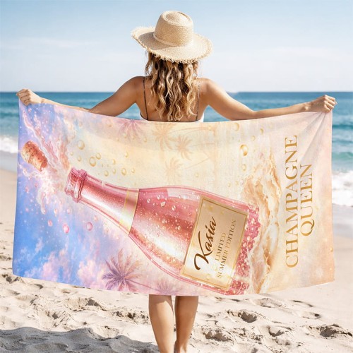Personalizowany ręcznik plażowy z imieniem. Praktyczny prezent dla kobiety.