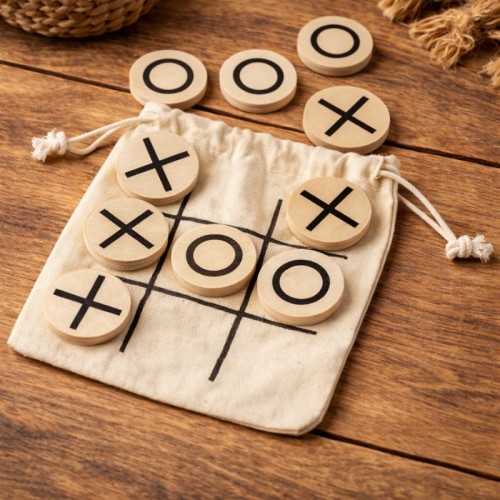 Gra kółko i krzyżyk w woreczku. Kreatywna gra dla dzieci i dorosłych.