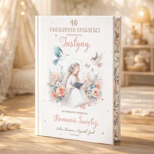 Prezent bajka na komunie dziecka z imieniem