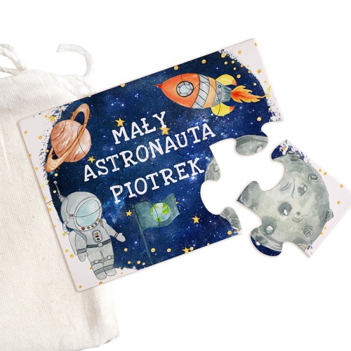 Puzzle dla chłopca z imieniem. Prezent na Dzień Dziecka w szkole, przedszkolu.