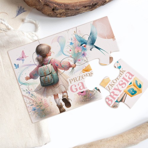 Puzzle dla dziecka na dzień dziecka. Puzzle dla dziewczynki przedszkolaka.