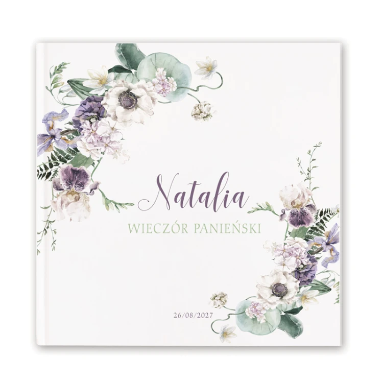 Personalizowana księga pamiątkowa wieczoru panieńskiego.