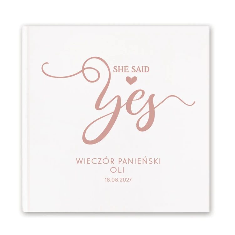 Personalizowana księga na wieczór panieński.
