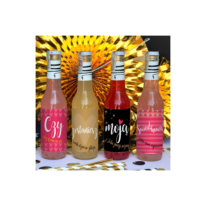 ETYKIETY na alkohol Czy Zostaniesz Moją Świadkową? 4szt