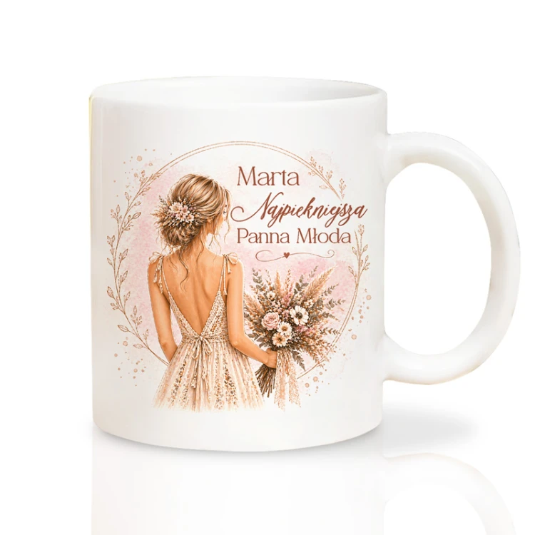 kubek na wieczór panieński z imieniem prezent dla przyszłej żony