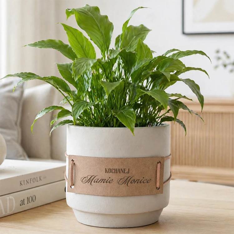 doniczka ceramiczna z grawerem prezent dla mamy osłonka na kwiaty