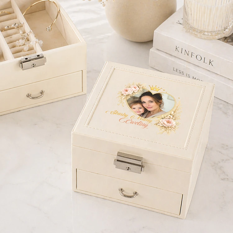 personalizowana szkatułka dla mamy z fotografią i dedykacją