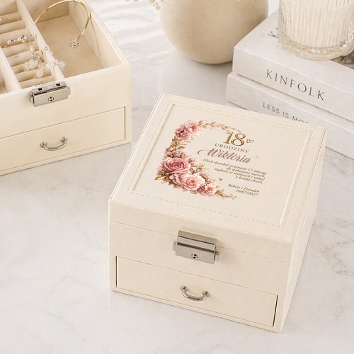 Szkatułka personalizowana na osiemnastkę dla dziewczyny.