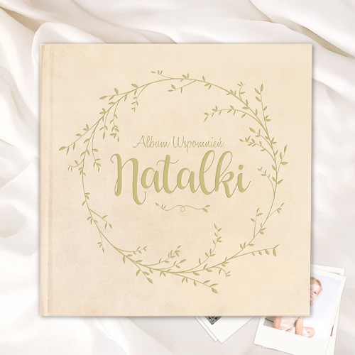 Księga welurowa na dziecięce wspomnienia i zdjęcia