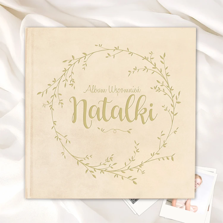 Księga welurowa na dziecięce wspomnienia i zdjęcia