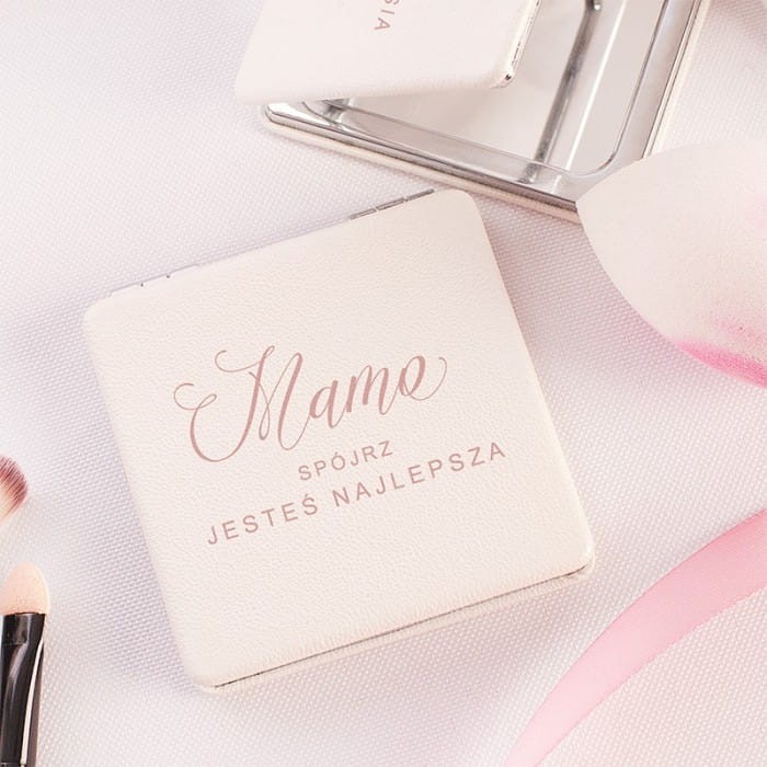 LUSTERKO kieszonkowe skórzane Prezent dla Mamy