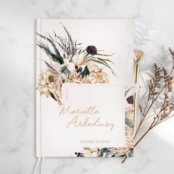 PLANER ślubny dla narzeczonych Ślubny Bukiet