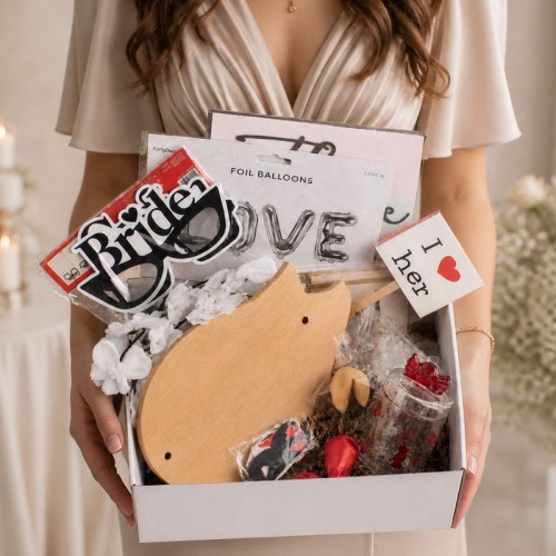 Wedding basket dla pary młodej z oryginalnymi akcesoriami.