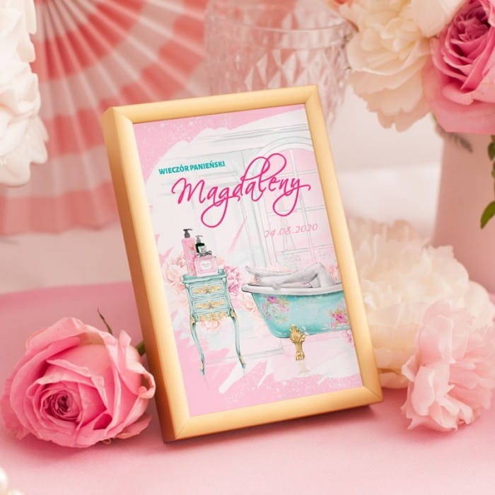 TABLICZKA Rezerwacja na stolik Panna Młoda (+ ramka)