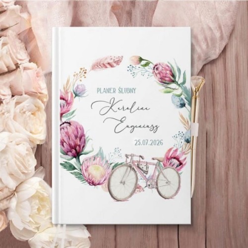 PLANER ślubny organizer dla Pary Młodej Rower Miłości