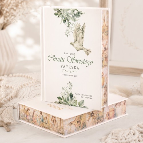 Upominkowa Biblia z malowanymi brzegami